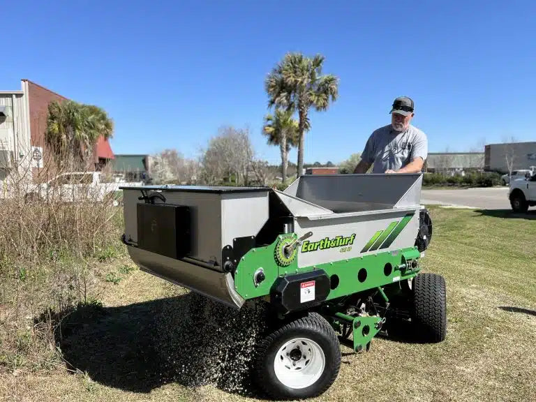 Earth & Turf | MultiSpread | 415SP | Stand-On Top Dresser | 55" Overall Width | 48" Spread Width | 22HP Honda Engine