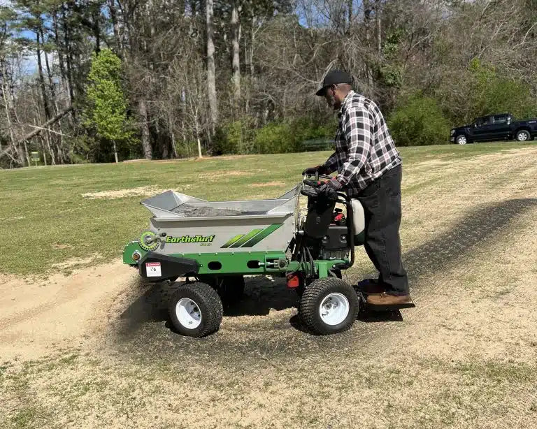 Earth & Turf | MultiSpread | 410SP | Stand-On Top Dresser | 35.25" Width | 30" Spread Width | 13HP Honda Engine
