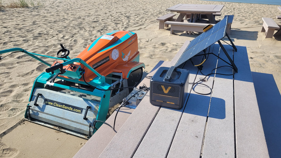 Barracuda 2.0 Electric Beach Cleaner | Sifting Width 35" | Run Time 3–4 Hrs