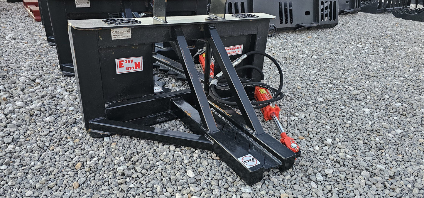 Industrias America HD Tree Puller | Maximum Cutting Capacity 6" | Hydraulic Flow Range 10 To 20 GPM | For Skid Steers