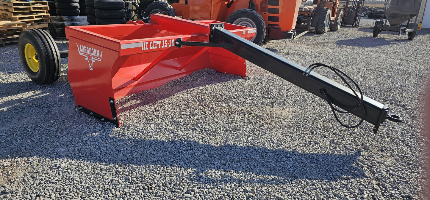 Industrias America Box Scraper | Model Hi Lift 15-10 | Working Width 10' | Box Depth 32" | Horsepower 90 To 150 HP | For Tractors