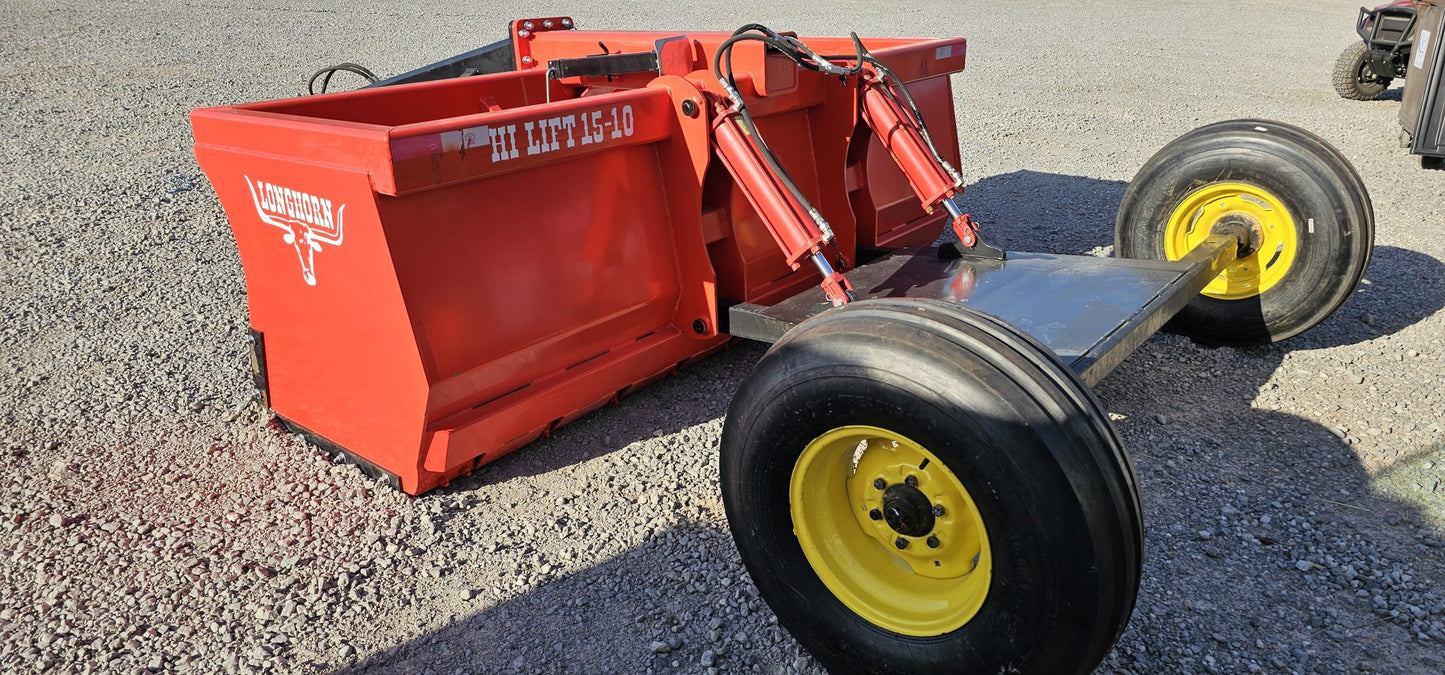 Industrias America Box Scraper | Model Hi Lift 15-10 | Working Width 10' | Box Depth 32" | Horsepower 90 To 150 HP | For Tractors