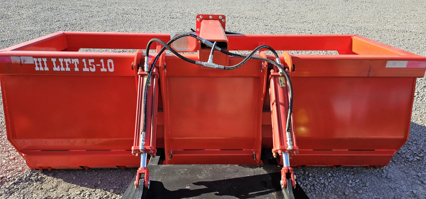 Industrias America Box Scraper | Model Hi Lift 15-10 | Working Width 10' | Box Depth 32" | Horsepower 90 To 150 HP | For Tractors