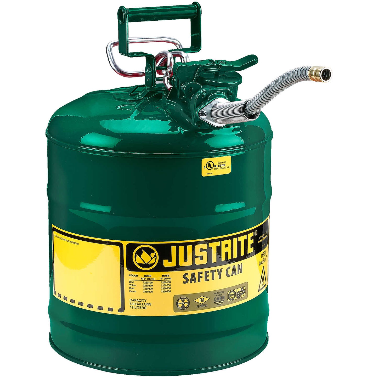 Justrite Logo Justrite® Type II AccuFlow™ Safety Cans