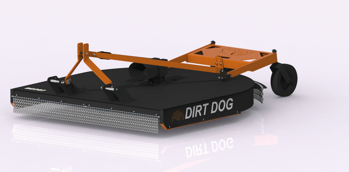 Dirt Dog Heavy Duty Rotary Cutter | Model RC-207 | Cutting Width 82" inches | Horsepower 45-90 HP | For Tractor