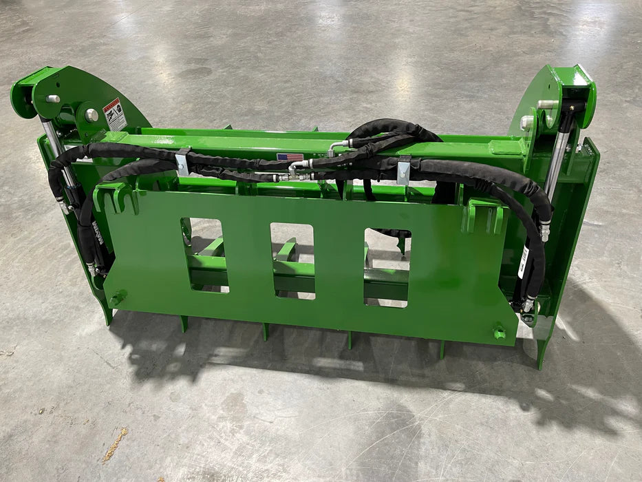 Top Dog Attachments Granite Grapple | Width 54"-84" | Horsepower19 to 75 HP | John Deere Quick Attach | For Tractor