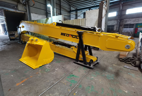 Bedrock Attachments Long Reach Arm and Boom | Reach 66' Ft | Machine Size 30-35 Tons | For Excavators Komatsu PC360-7/8 & PC350-7/8
