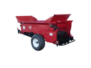 Millcreek | Small Top Dresser | Model 2100 Turf Tiger | 28 cu. ft. Capacity | Ground Driven | Horsepower15HP | For Tractor