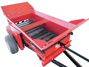 Millcreek | Small Top Dresser | Model 2100 Turf Tiger | 28 cu. ft. Capacity | Ground Driven | Horsepower15HP | For Tractor