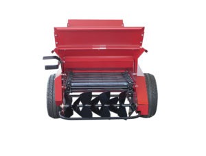 Millcreek | Small Top Dresser | Model 2100 Turf Tiger | 28 cu. ft. Capacity | Ground Driven | Horsepower15HP | For Tractor
