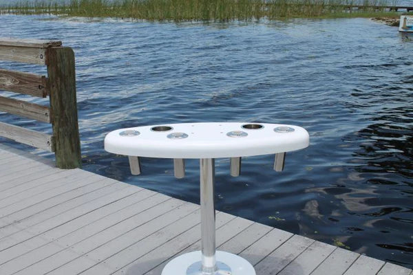 RIO MARINE CUSTOMS | Rough Water Rocket Launcher | Model RWRL01 | 37" W x 15" D x 30.5" H | 15° or 30° Rod Holders | For Fishing Boats