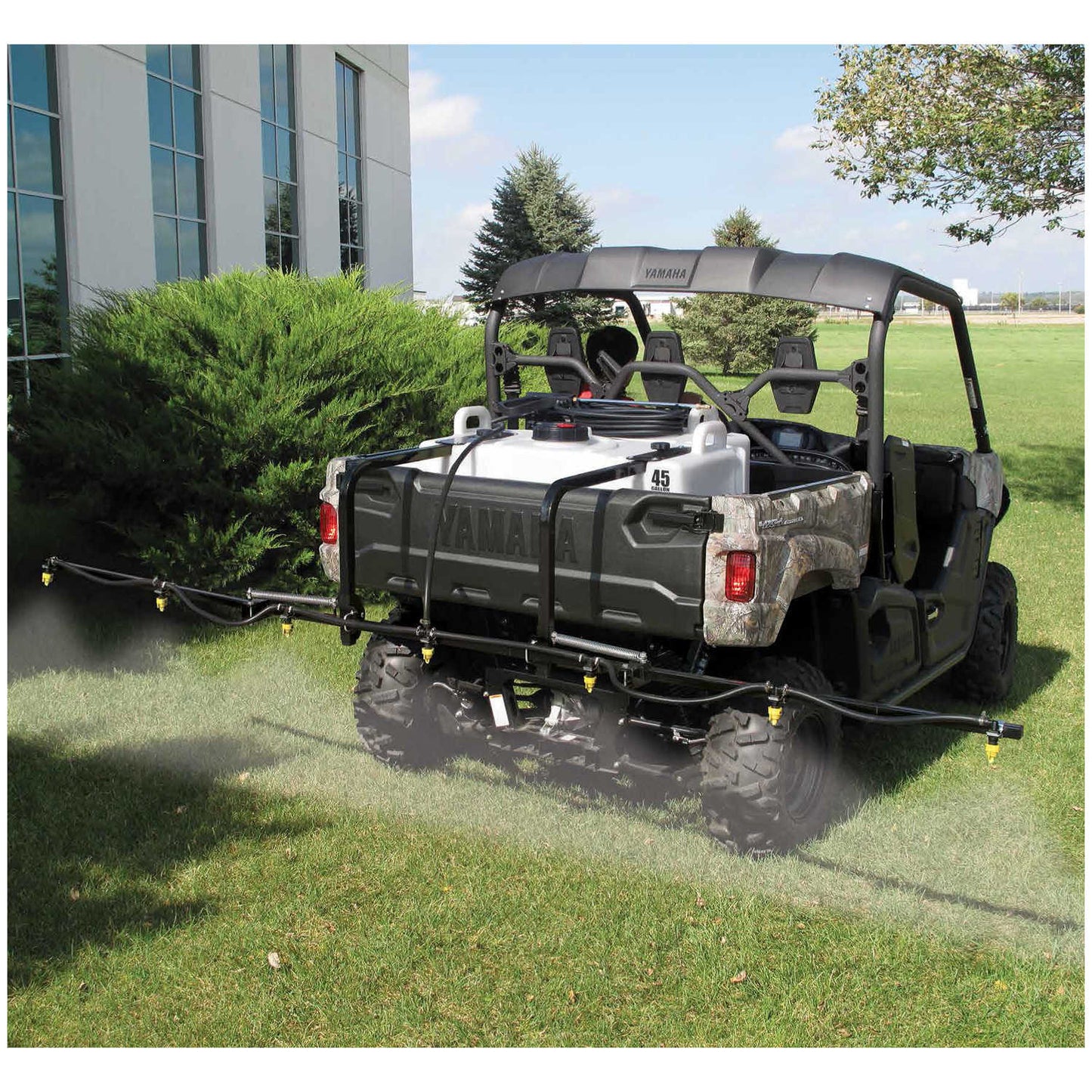 Fimco | UTV Sprayers with 7 Nozzle Boom | Models UTV-45-7 & UTV-65-7 | Tank Capacity 45 & 65 Gallons | Widths 30" & 34.5" | Flow Rate 4.5 GPM