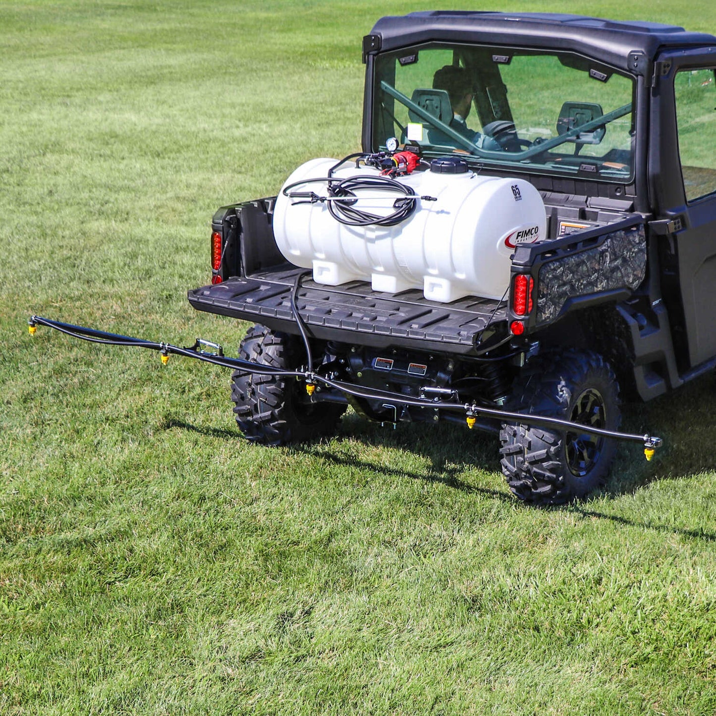 Fimco | 65 Gallon Value UTV Sprayer | Model 65-5N-UTV-GS | 2.4 GPM Pump | 12.5' Spray Coverage | For UTVs