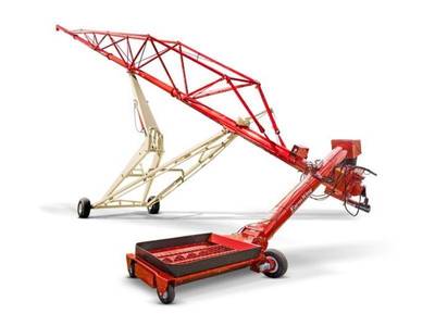 Farm King Back-saver Grain Auger | Model 16124 | Size 16" x 124' | Multi-flighting Hopper | 175 HP | For Tractors