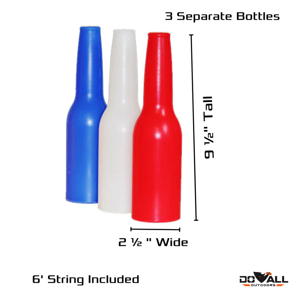 Do All Traps Target Factory Bottles - 3 Pack | 2" Wide & 12" Tall | 100% Recyclable LDPE
