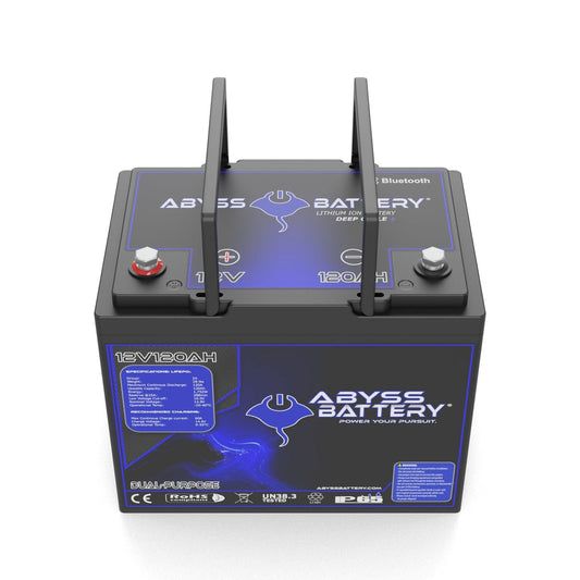 Abyss® | Marine Lithium Battery | Model AB-12V100-DP | 1500 CCA / 100Ah | Group 24 | Dual Purpose Cranking & Deep Cycle | Bluetooth BMS | Built-In Heating | IP65 Waterproof