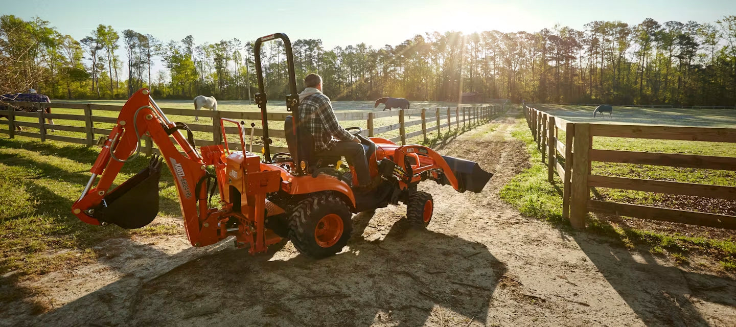 KIOTI | Hydrostatic Compact Tractor with Loader | CS Series | CS2510 | 46.7" Width | 24.5 HP | For Compact Farming & Landscaping