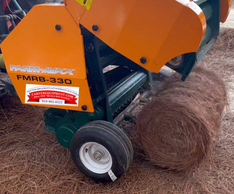 Farm-Maxx Mini Round Hay Balers | Model FMRB-330 NW | Bale Width 28" inches | Horsepower 15-60 HP | For Tractor