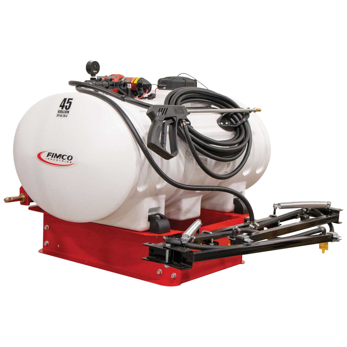 Fimco | 3-Point Sprayer | Model 3PT-45-12V-4 | Tank Size 45 Gallon | 2.4 GPM Pump | 4 Nozzle Boom | For Tractors