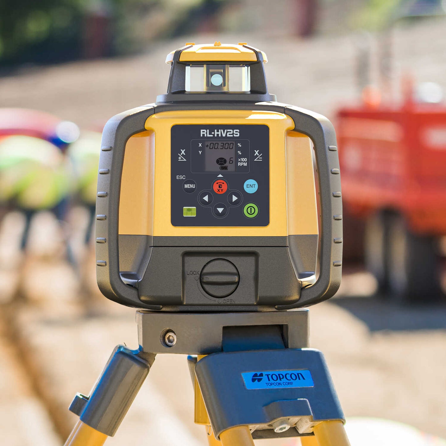 Topcon Laser Level Topcon® RL-HV2S Dual-Slope Laser Level With Alkaline Batteries and LS-80L Laser Sensor