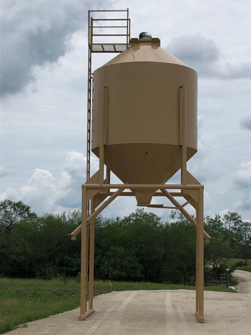 AWS Blind | Overhead Round Feed Bin | 14 & 28 Ton Silos | Gravity Flow | 10' Clearance | Heavy-Duty 10-Gauge Steel | For Ranches, Hunting Properties & Wildlife Management
