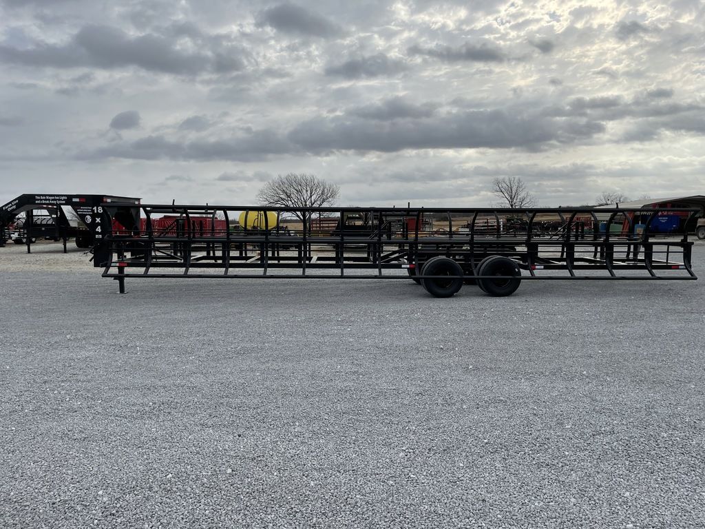 2024 Industrias America Double Wide Hay Trailer | Model 18x4 (Manual Dump) | Cradle Length 36' | 2 x 10,000 lb Spring Axles | Pull Type