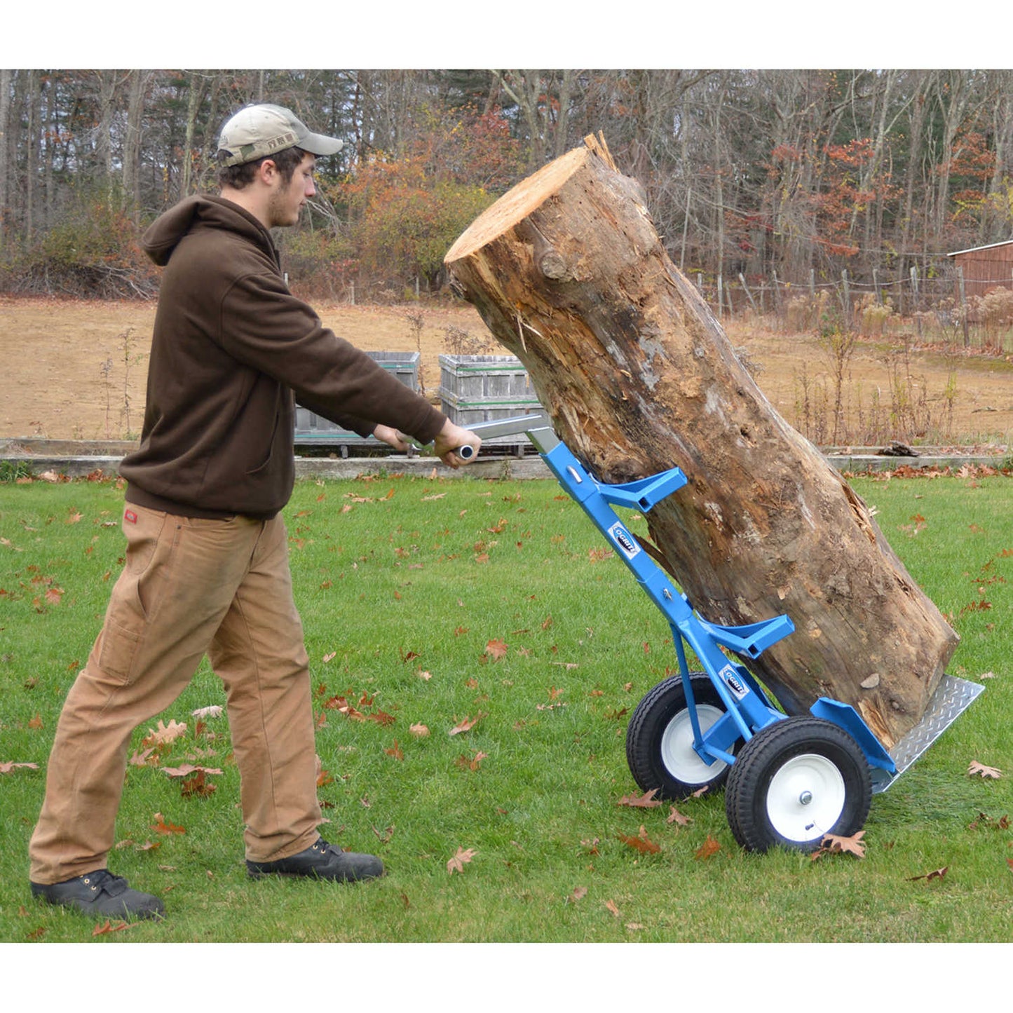 LogRite | BTS Hauler | 2-in-1 Hand Truck and Brush Cart