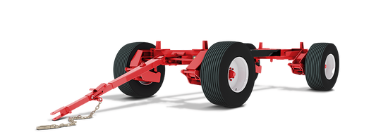 Horst Wagons 4-Wheel Wagon Gear | Model 285RF (15 Ton) | Standard Reach Length 10' Ft | Wheelbase Adjustable 10' 7" - 12' 1" | For Agricultural Hauling & Forage/Grain Box Applications