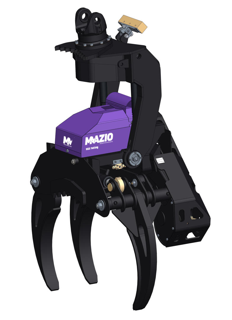 Mazio Forestry Tools Saw Felling Head | Frame Width 55" | Base Machine Size 20-30 Tons | For Excavators