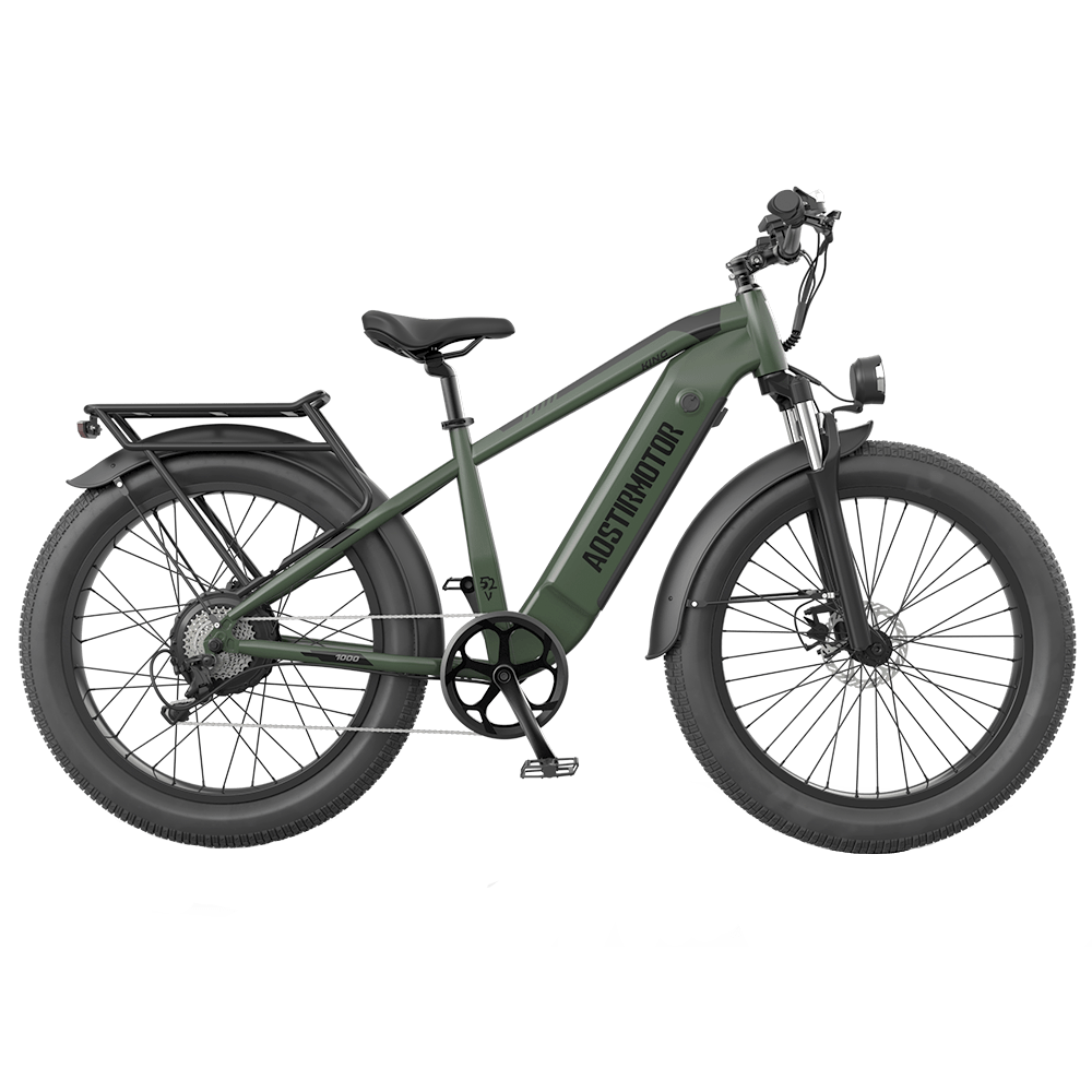 Aostirmotor 52V All-Terrain Electric Bike King | 1000W Brushless Motor | 52V 15Ah Lithium-Ion (Removable) Battery | Capacity 300lbs