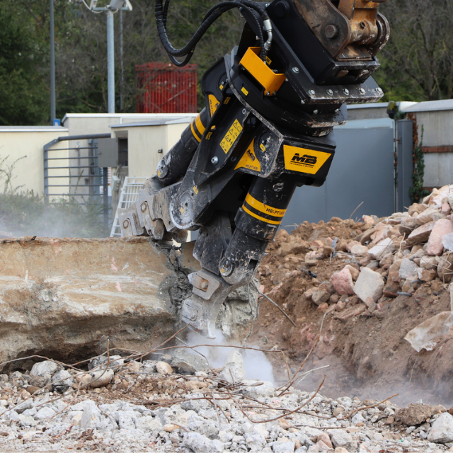 MB Crusher Demolition Pulverizer | Model MB-PT1650 | Overall Width 55" | Machine Size 19-25 Tons | For Excavators