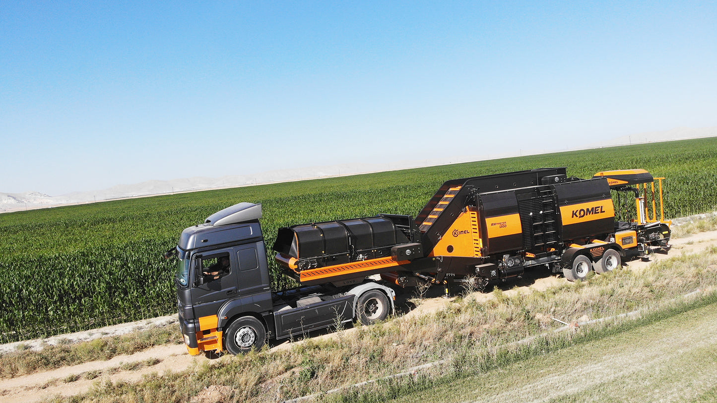 Komel RK Master Mobile 1200 Round Baler | Bale Width 48" inches | Engine Power 60-100 kW | For Tractors
