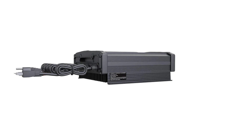 ABYSS® | 4 Bank 12V On-Board Marine Battery Charger | Model AB-CRG-12V-4B | 40A Total Output | For LiFePO₄, AGM & Lead Acid Batteries