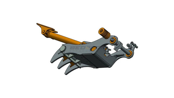Bedrock Attachments Pin Grabber Thumb | Model EPT65-PG3T30 | Width 23.6" | Pin Size 65mm | 3 Teeth | Machine Size 12-15 Ton | For Excavators