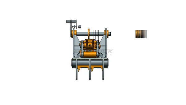 Bedrock Attachments Pin-On Thumb | Model EPT65-PO3T30 | Width 27.6" | Pin Size 65mm | 3 Teeth | Machine Size 12-15 Ton | For Excavators