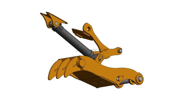 Bedrock Attachments Pin Grabber Thumb | Model ET100-PG3T42 | Width 43.3-Inch | Pin Size 100mm | 3 Teeth | Machine Size 30-36 Ton | For Excavators