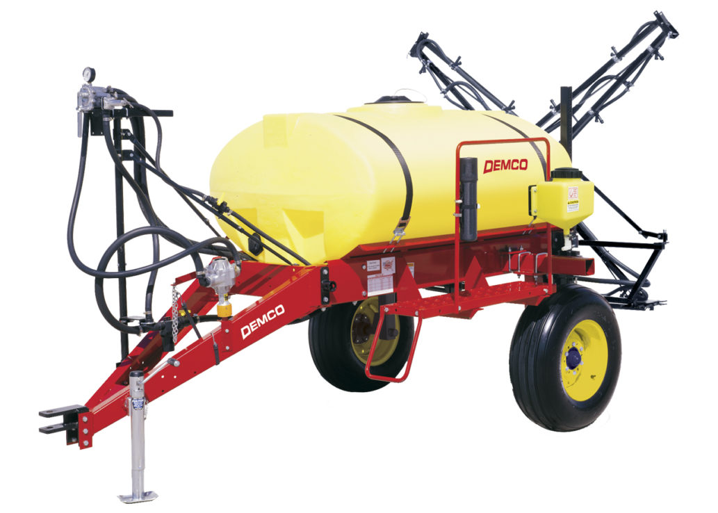 Demco | Single Axle Sprayer | Model 300 Gallon | 21' To 60' Boom | Adjustable 60" To 80" Wheel Spacing | Horsepower 40 To 75 HP | For Tractors