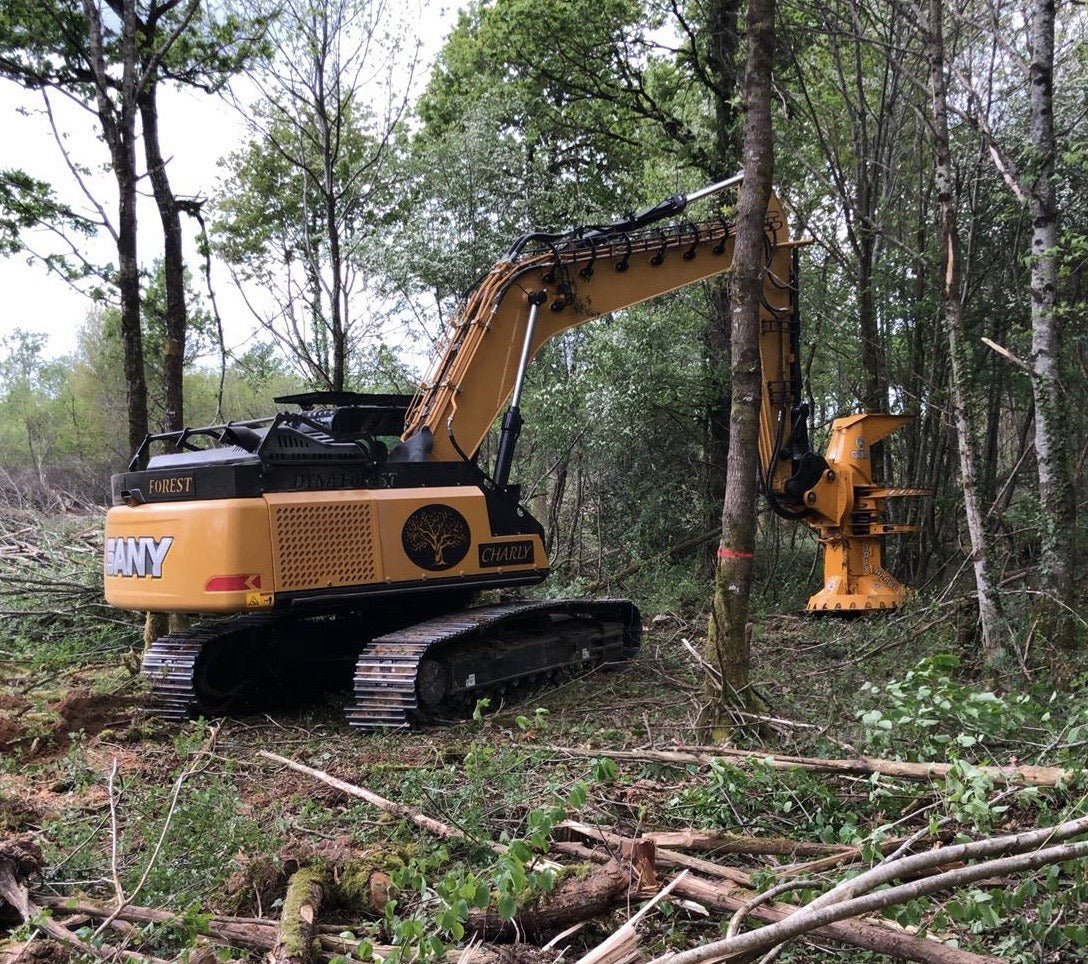 Gilbert Excavator Feller Buncher Shovel Felling Head | Model 3015, 3018 & 3020 | Cutting Capacity 14"-20" | Machine Size 15-25 Ton | For Excavators
