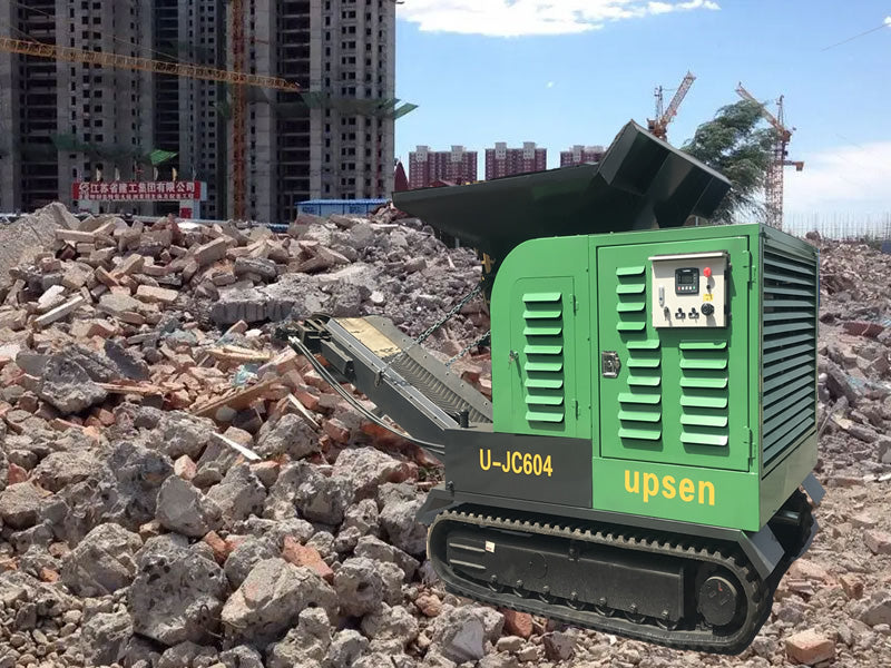 Upsen Portable Track Mobile Jaw Crusher | Model U-JC604 | Hopper Size 1650 × 1300 mm | Yanmar Engine 55 HP
