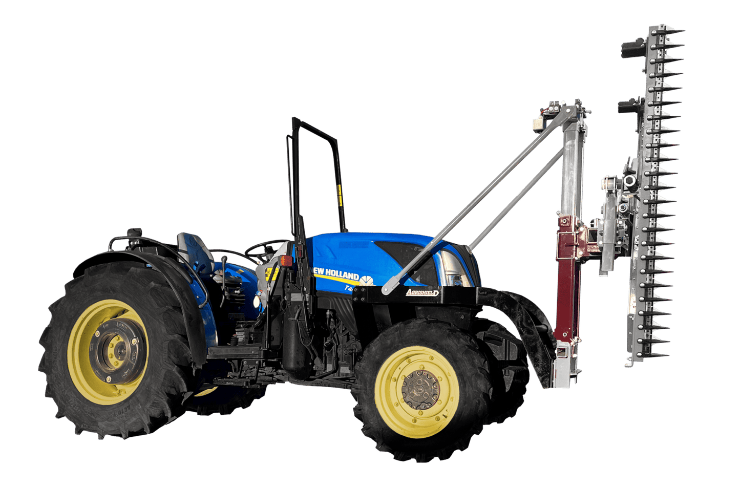 Agrishield Vine Trimmer | Double Bar - Half Row 3200 Series | Recommended Flow 5-8 GPM | For Tractors