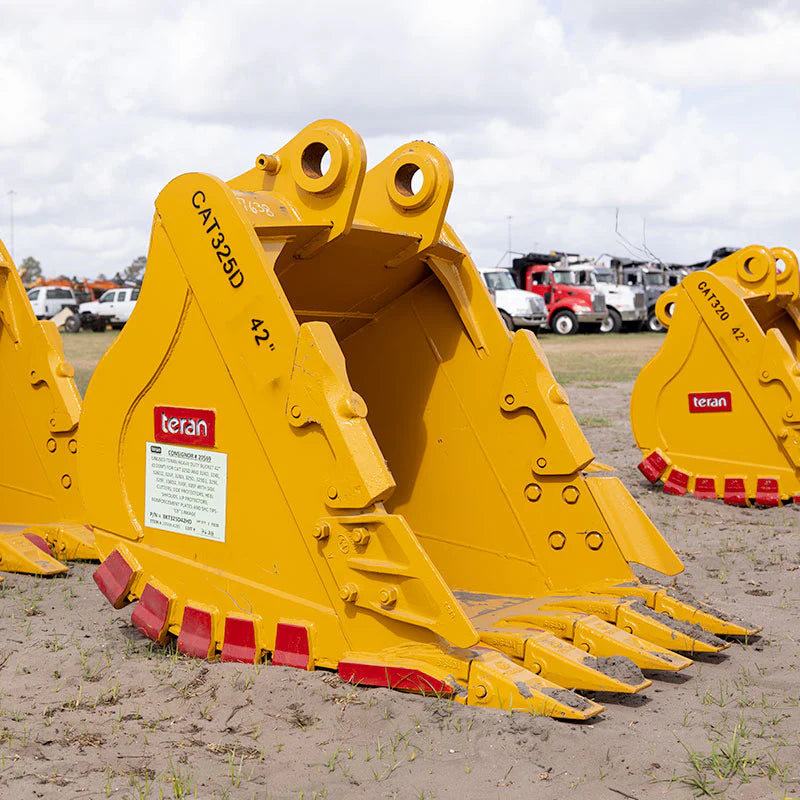 Teran Heavy Duty Excavator Bucket | Model BKT-325D HD | Digging Widths 18" to 66" Inch | Capacity 0.48 To 1.59 Cubic Meters | For Excavators