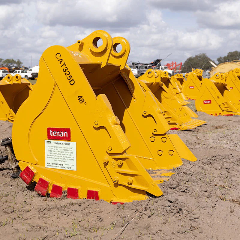 Teran Heavy Duty Excavator Bucket | Model BKT-325D HD | Digging Widths 18" to 66" Inch | Capacity 0.48 To 1.59 Cubic Meters | For Excavators