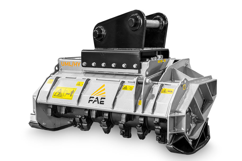 FAE | UML/HY, UML/HY/VT & UML/HY/SONIC Forestry Mulcher | Models 100 To 150 | Width 43.4" to 62.3" Inches | Machine Size 7 To 15 Ton | For Excavators