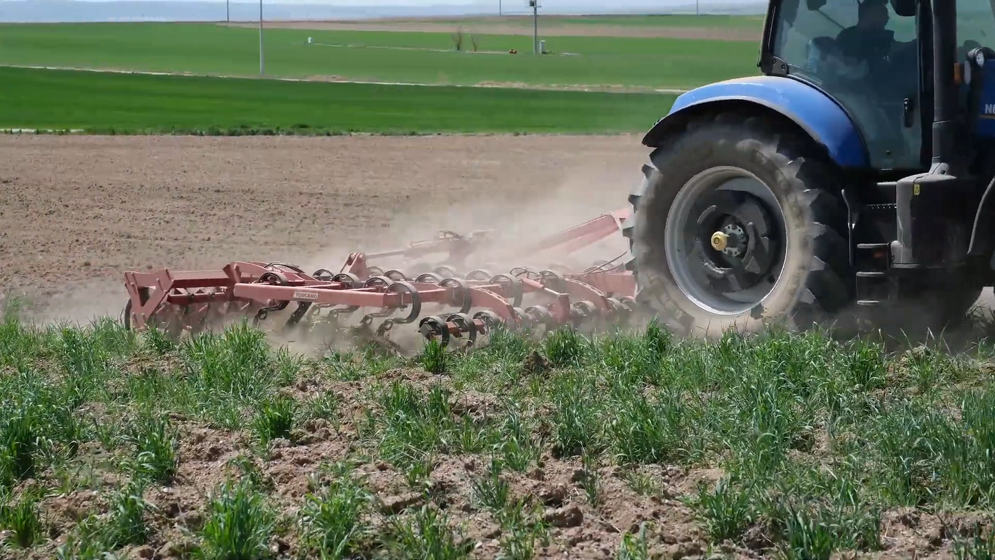 TOSCANO | Heavy Type Folding Spring Cultivator | Model 4000, 5000, 6000 & 7000 | Work Width 13.29 to 22.14 Feet | HorsePower 100-300 HP | For Tractor