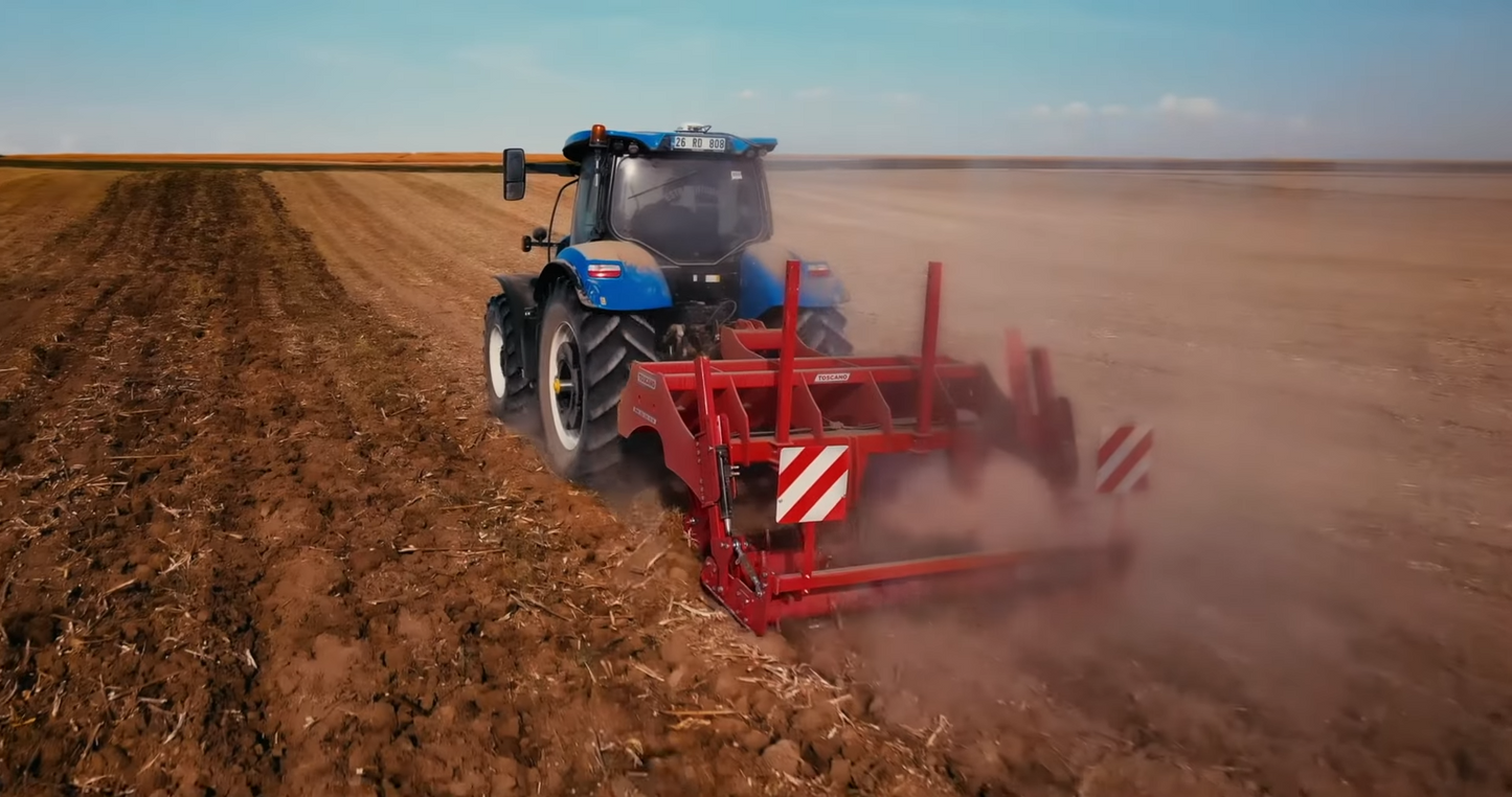 TOSCANO | Heavy Duty Subsoiler | Model 2500/5, 3000/7, 3500/7, 4000/9 & 5000/11 | Work Width 8.2 To 16.4 Feet | HorsePower 170-390 HP | For Tractor