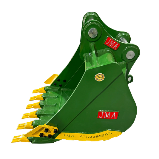 JMA Attachments Heavy Duty Digging Bucket | Bucket Width 36", 42" & 48″ Inches | Pin Size 60mm | For 10 – 15 Tons Excavators