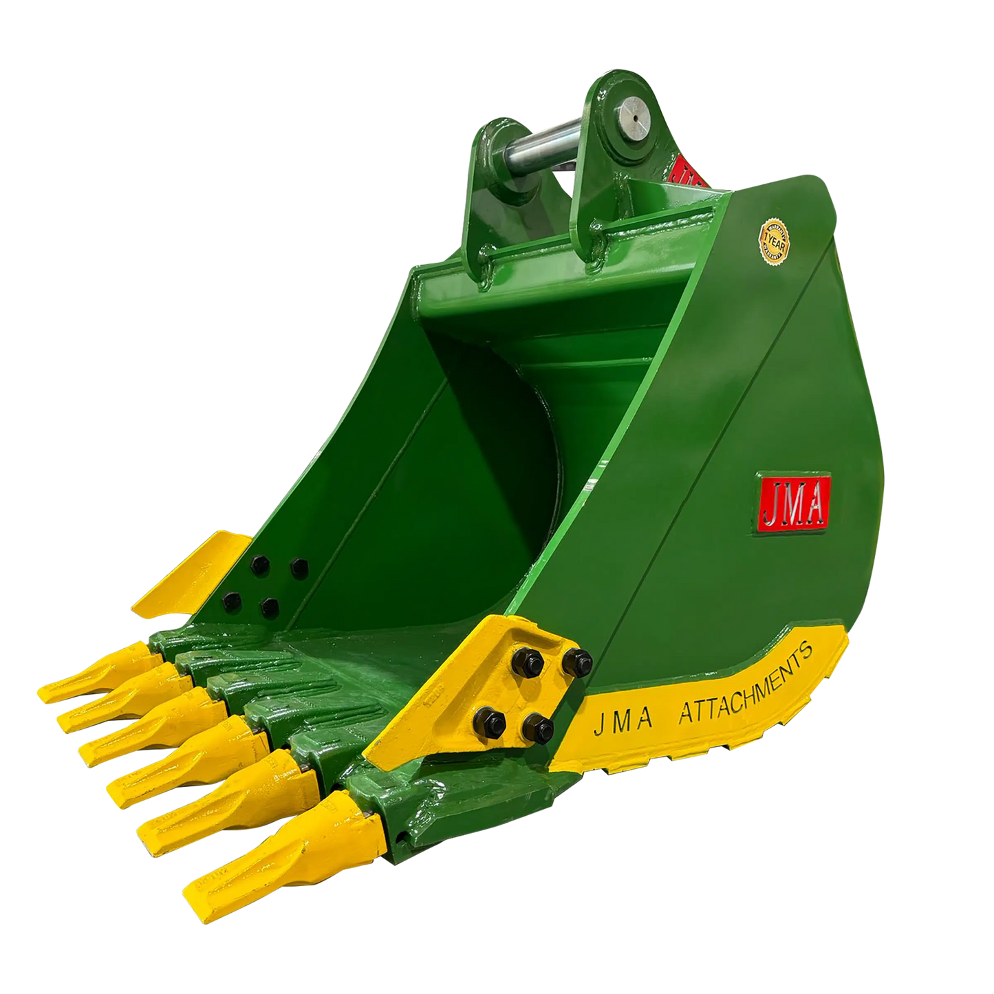 JMA Attachments Heavy Duty Digging Bucket | Bucket Width 36", 42" & 48″ Inches | Pin Size 60mm | For 10 – 15 Tons Excavators