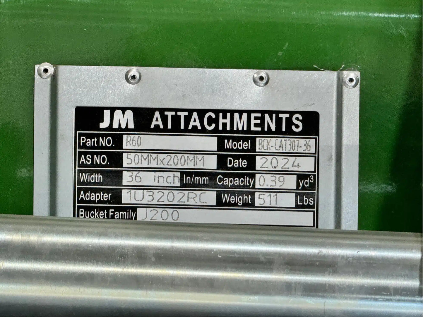 JMA Attachments Skeleton Bucket with Teeth | Bucket Width 36", 48", 60" & 72" inches | Pin Size 50mm | For 7 – 10 Tons Excavators