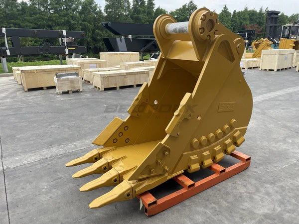 Bedrock Attachments Heavy-Duty Bucket & Adjuster GP | Width 36-Inch | Capacity 1.41 CU M | Machine Size 45-55 Tons | For Excavators CAT 349