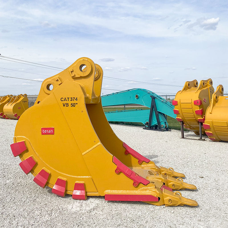 Teran Heavy Duty Excavator Bucket | Model BKT-374 HDXV | Digging Width 42" to 84" Inch | Capacity 2.08 to 3.65 Cubic Meters | For Excavators